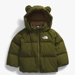 The North Face Baby North 600 Down Fleece-Lined Jacket Green Sz 6-12 M
